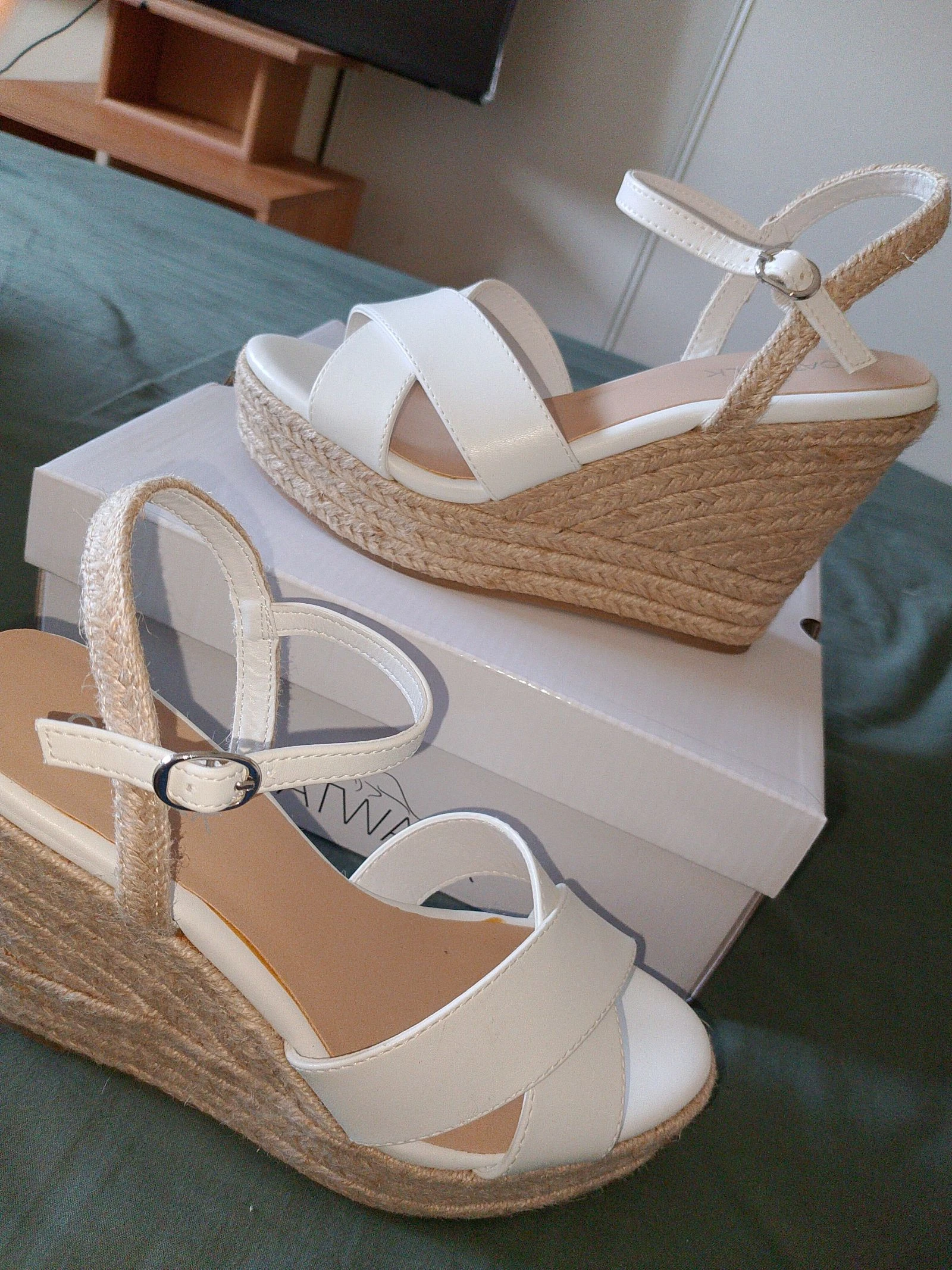 Witte sandalen met sleehak van Catwalk - Maat 36 - Nieuw – photo 3